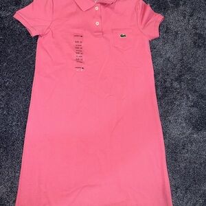 Lacoste Vibrant Pink Polo Dress